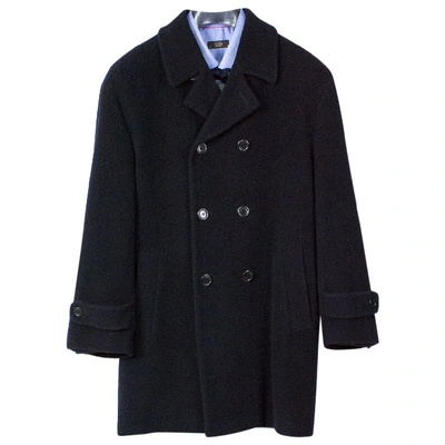 Pre-owned Tiger Of Sweden Wool Coat In Navy