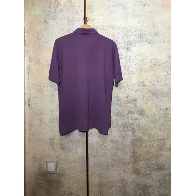 Pre-owned Adidas Originals Purple Cotton T-shirt