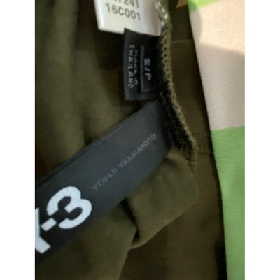Pre-owned Y-3 Green Polyester T-shirt