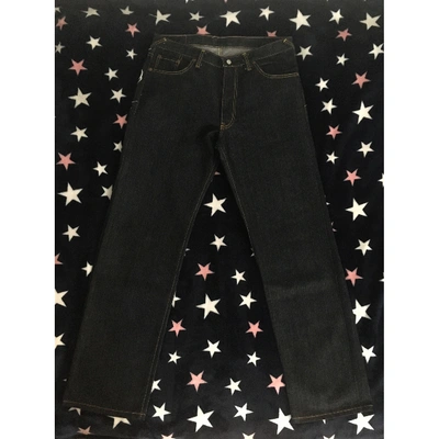 Pre-owned Evisu Straight Jeans In Grey