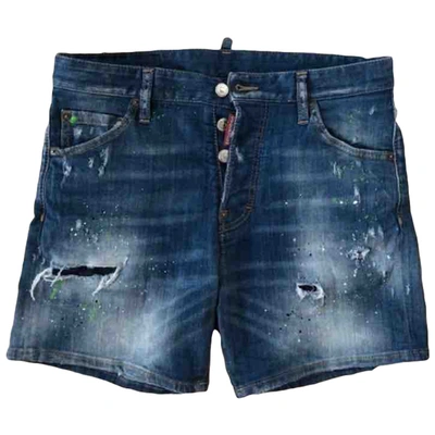 Pre-owned Dsquared2 Blue Denim - Jeans Shorts