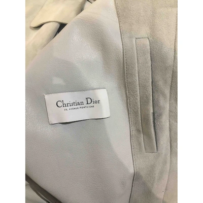 Pre-owned Dior Beige Suede Coat