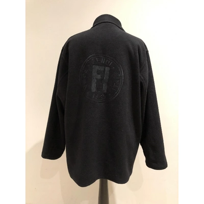 Pre-owned Fendi Coat In Black