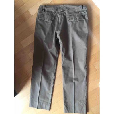 Pre-owned Gucci Trousers In Khaki