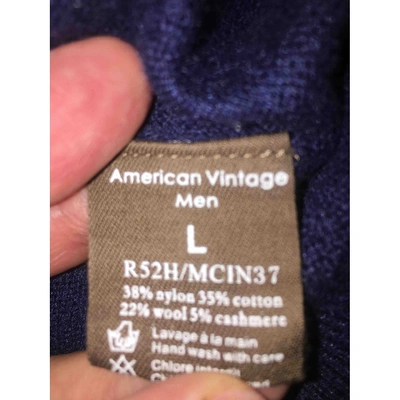 Pre-owned American Vintage Wool Vest In Blue