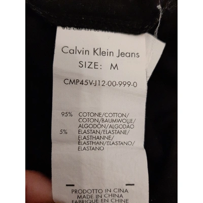 Pre-owned Calvin Klein Black Cotton T-shirt