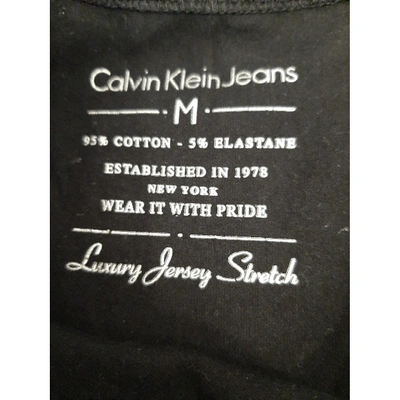 Pre-owned Calvin Klein Black Cotton T-shirt