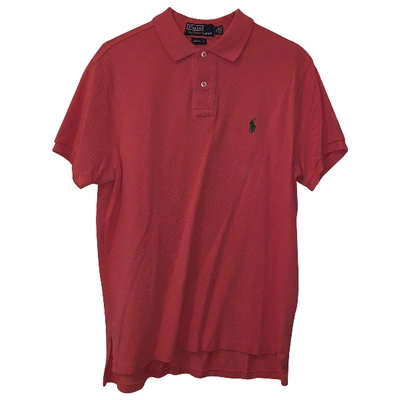 Pre-owned Polo Ralph Lauren Pink Cotton Polo Shirts