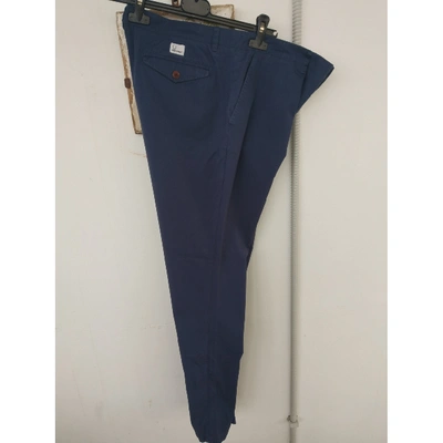 Pre-owned Fred Perry Trousers In Navy