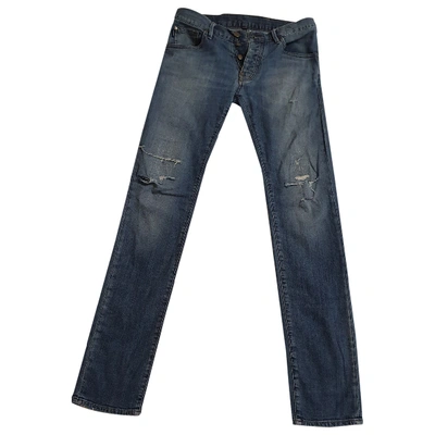 Pre-owned Armani Jeans Slim Jean In Blue