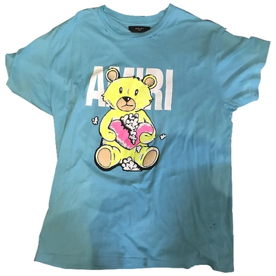 Pre-owned Amiri Blue Cotton T-shirt