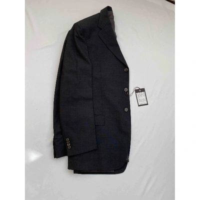 Pre-owned Z Zegna Grey Wool Suits