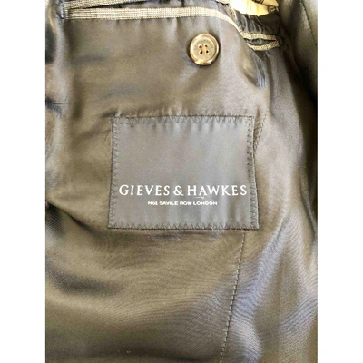 Pre-owned Gieves & Hawkes Wool Vest In Grey