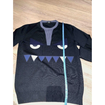 Pre-owned Fendi Black Wool Knitwear & Sweatshirts