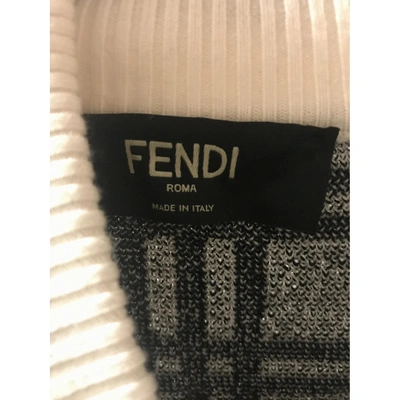 Pre-owned Fendi Wool Sweatshirt In Beige