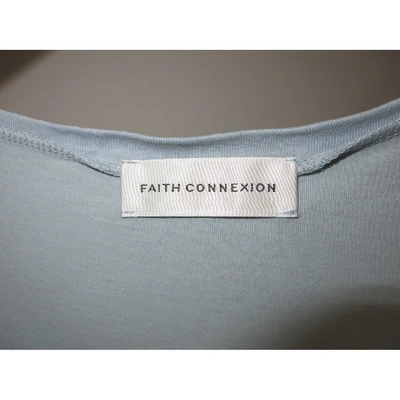 Pre-owned Faith Connexion Blue Cotton T-shirt