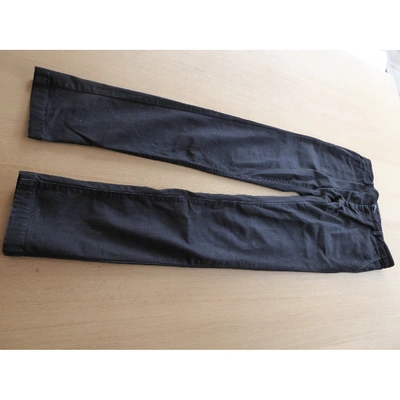 Pre-owned Trussardi Jeans Straight Jeans In Black