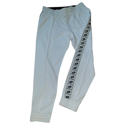 Pre-owned Lotto Trousers In White