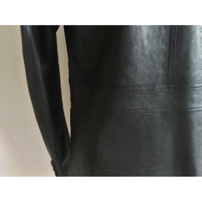 Pre-owned Gucci Black Leather Jacket