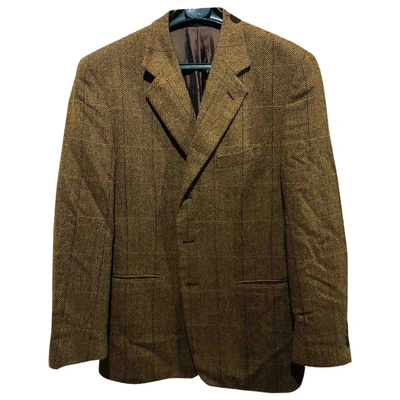 Pre-owned Pal Zileri Wool Vest In Brown