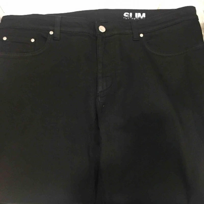 Pre-owned Versace Slim Jean In Black