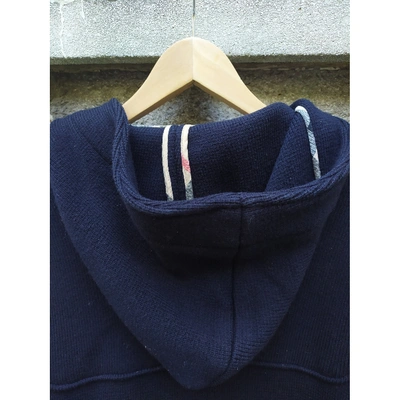 Pre-owned Burberry Wool Dufflecoat In Blue