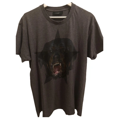 Pre-owned Givenchy Anthracite Cotton T-shirt