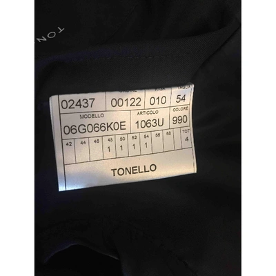 Pre-owned Tonello Wool Vest In Black