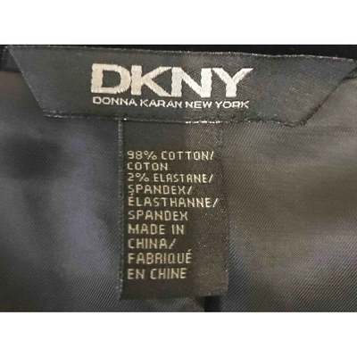 Pre-owned Dkny Vest In Brown