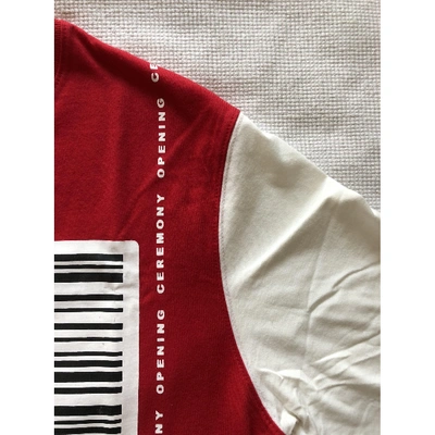 Pre-owned Opening Ceremony Red Cotton T-shirt