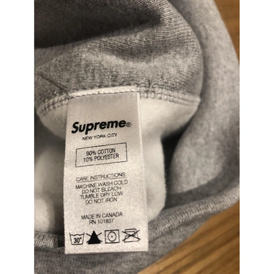 Pre-owned Supreme Sweatshirt In Grey