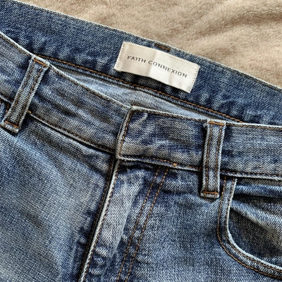 Pre-owned Faith Connexion Blue Cotton - Elasthane Jeans
