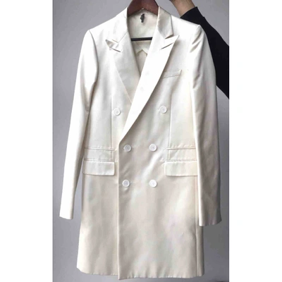 Pre-owned Dior Coat In White