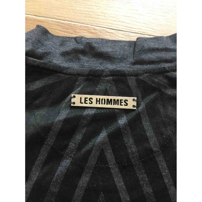 Pre-owned Les Hommes Anthracite Cotton T-shirt