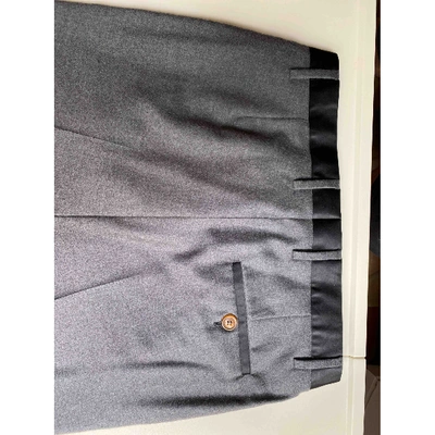 Pre-owned Vivienne Westwood Wool Trousers In Grey