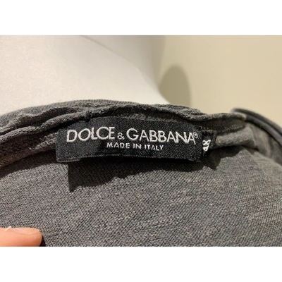 Pre-owned Dolce & Gabbana Grey Cotton T-shirt