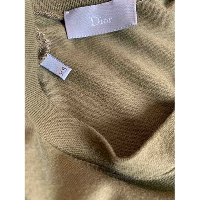 Pre-owned Dior Khaki Cotton T-shirt