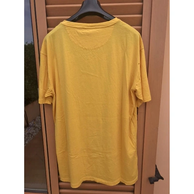 Pre-owned Valentino Yellow Cotton T-shirts
