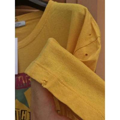 Pre-owned Valentino Yellow Cotton T-shirts
