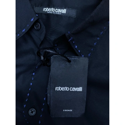 Pre-owned Roberto Cavalli Shirt In Black