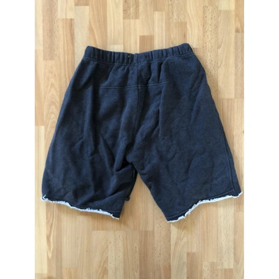 Pre-owned Neil Barrett Anthracite Cotton Shorts