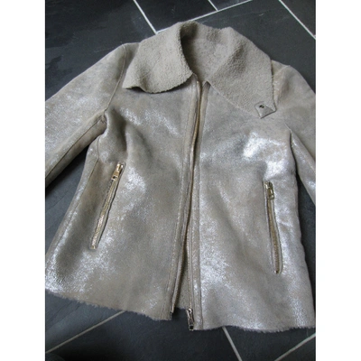 Pre-owned Paul Smith Leather Jacket In Metallic