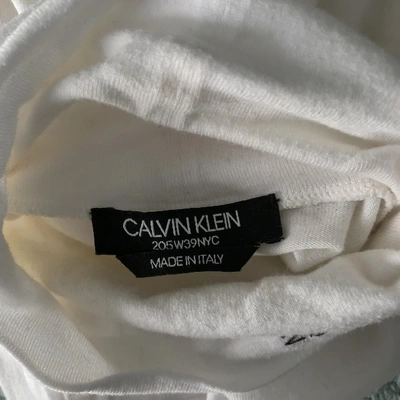 Pre-owned Calvin Klein 205w39nyc Pull In White