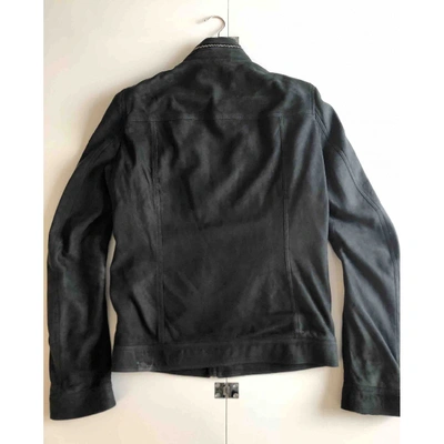 Pre-owned Rick Owens Grey Leather Jacket