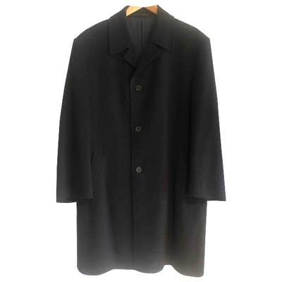 Pre-owned Gucci Cashmere Coat In Black