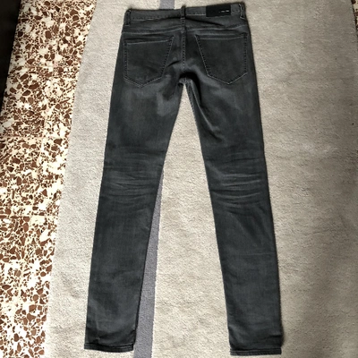 Pre-owned Blk Dnm Slim Jean In Grey