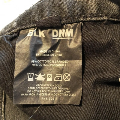 Pre-owned Blk Dnm Slim Jean In Grey