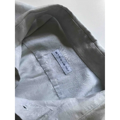 Pre-owned Etro Grey Cotton Shirts