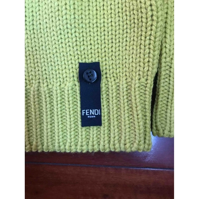 Pre-owned Fendi Yellow Wool Knitwear & Sweatshirts