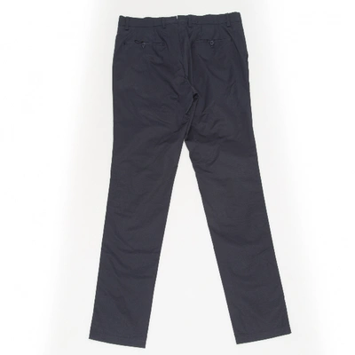 Pre-owned Lanvin Trousers In Navy